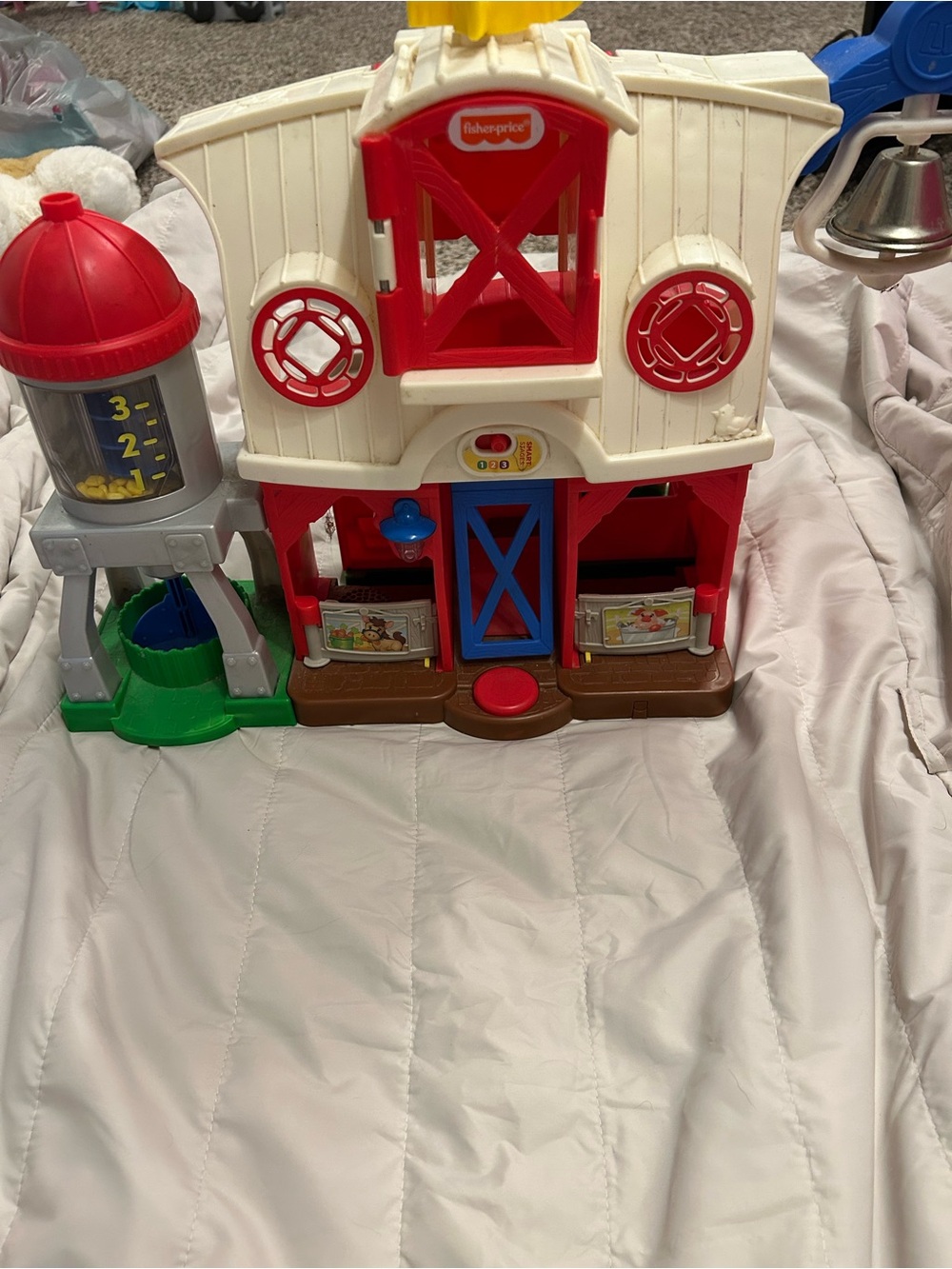 Fisher-Price Red, White, Blue and Green Play Farm Activity Center